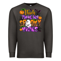 Smoke thick thighs spooky vibes Premium Sweatshirt - AdoDesignShop