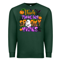 Sports Green thick thighs spooky vibes Premium Sweatshirt - AdoDesignShop