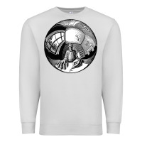 Dove Grey M.C. Escher Spherical Self Portrait Premium Sweatshirt - longCreatives