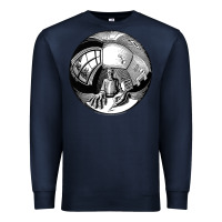 Navy M.C. Escher Spherical Self Portrait Premium Sweatshirt - longCreatives
