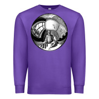 Purple M.C. Escher Spherical Self Portrait Premium Sweatshirt - longCreatives