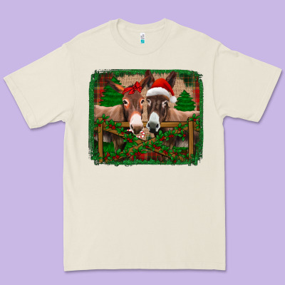 Christmas Donkeys Premium Tee Designed By Jasminsmagicworld