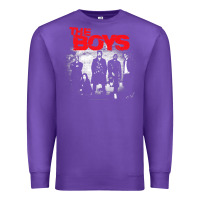 Purple The Boys Graffiti Group Photo Premium Sweatshirt - longCreatives