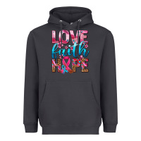Smoke love faith hope with cancer ribbon  ado Heavyweight Hoodie - AdoDesignShop