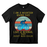 Black I Am A Mountain Biking Dad Heavy Core Tee - Bettercallsaul