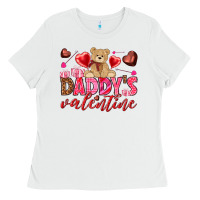 White Daddy's Valentine Ladies Tee - HowdyJamesFarm