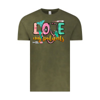 Vintage Olive love my patients Vintage Tee - CowGirlArtShop
