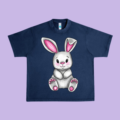 Cute Bunny Easter Urban Heavy Tee Designed By Cowgirlartshop