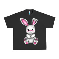 Pigment Black Cute bunny Easter Urban Heavy Tee - CowGirlArtShop
