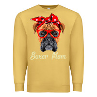 Antique Gold Boxer Mom Dogs  Mothers Day Dog Lovers Gifts For Women Premium Sweatshirt - longCreatives