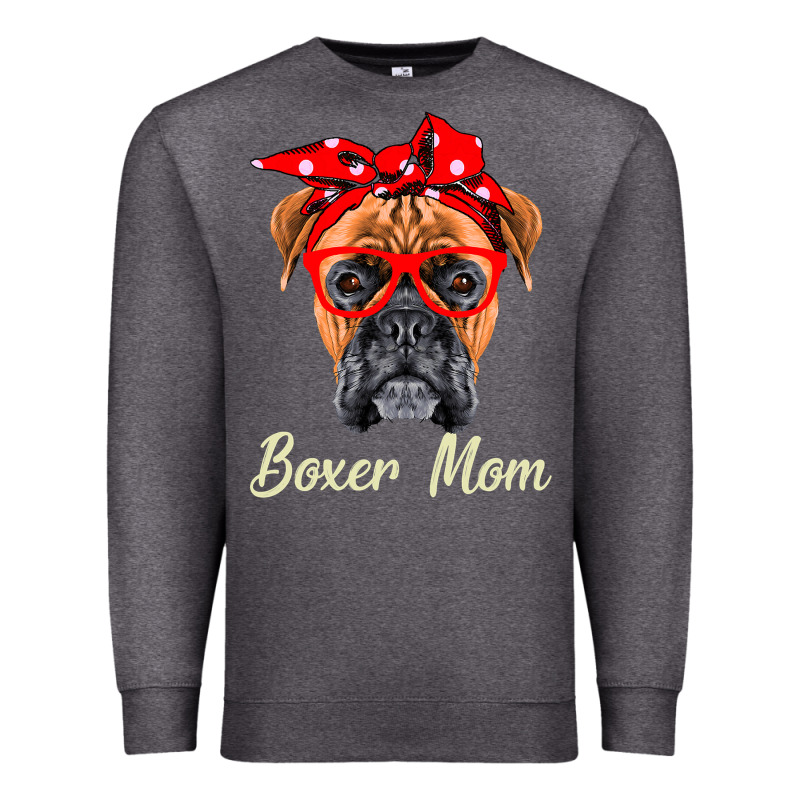 Boxer Mom Dogs  Mothers Day Dog Lovers Gifts For Women Premium Sweatshirt by longCreatives | Teevron