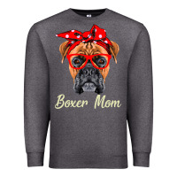 Charcoal Heather Boxer Mom Dogs  Mothers Day Dog Lovers Gifts For Women Premium Sweatshirt - longCreatives