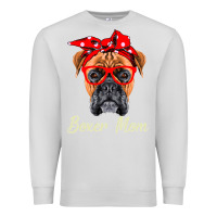Dove Grey Boxer Mom Dogs  Mothers Day Dog Lovers Gifts For Women Premium Sweatshirt - longCreatives