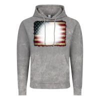 Cloud Rock American Flag Bleach Effect Vintage Hoodie - CowCowDesign