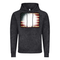 Vintage Arctic American Flag Bleach Effect Vintage Hoodie - CowCowDesign