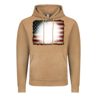 Vintage Camel American Flag Bleach Effect Vintage Hoodie - CowCowDesign
