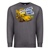 Charcoal Heather Kids The Stinky and Dirty Show  It's Fun Being Dirty Premium Sweatshirt - longCreatives