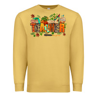 Antique Gold fall teacher Premium Sweatshirt - AdoDesignShop