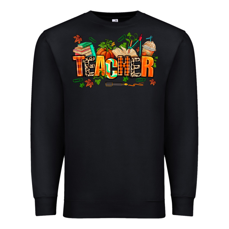 Fall Teacher Premium Sweatshirt by AdoDesignShop | Teevron