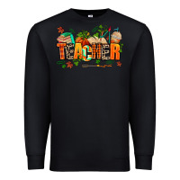 Black fall teacher Premium Sweatshirt - AdoDesignShop