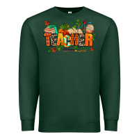 Sports Green fall teacher Premium Sweatshirt - AdoDesignShop