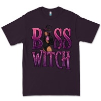 Plum Boss Witch Premium Tee - texasbilliewilder