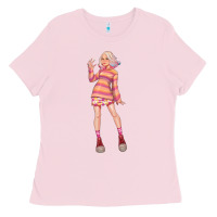 Bubblegum Pink colorful girl Ladies Tee - TumblerDesignByShophia