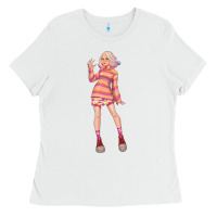 White colorful girl Ladies Tee - TumblerDesignByShophia