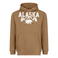 Toasted Coconut Alaska Mountains Forest Hunting Usa Heavyweight Hoodie - longCreatives