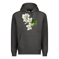 Charcoal Heather Mock Oranges Illustrations Premium Hoodie - LillyAllenDesigns