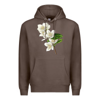 Coffee Mock Oranges Illustrations Premium Hoodie - LillyAllenDesigns