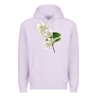 Lilac Mock Oranges Illustrations Premium Hoodie - LillyAllenDesigns