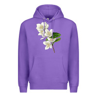 Purple Mock Oranges Illustrations Premium Hoodie - LillyAllenDesigns