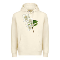 Sandshell Mock Oranges Illustrations Premium Hoodie - LillyAllenDesigns