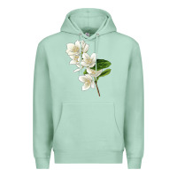 Seafoam Mock Oranges Illustrations Premium Hoodie - LillyAllenDesigns