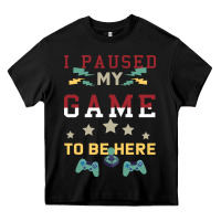 Black I Paused My Game To Be Here Heavy Core Tee - Bettercallsaul