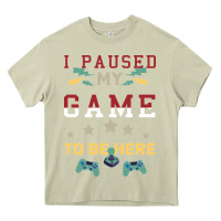 I Paused My Game To Be Here Heavy Core Tee | Teevron