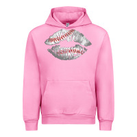 Fuchsia Pink baseball lips Urban Hoodie - AdoDesignShop