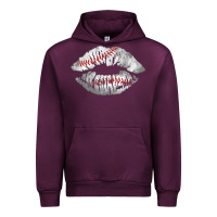 Mauve Wine baseball lips Urban Hoodie - AdoDesignShop