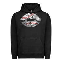 Pigment Black baseball lips Urban Hoodie - AdoDesignShop
