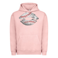 Pigment Salmon baseball lips Urban Hoodie - AdoDesignShop