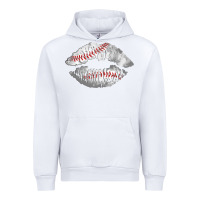 White baseball lips Urban Hoodie - AdoDesignShop