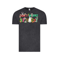 Vintage Black Don't worry be hoppy Easter Day Vintage Tee - HowdyJamesFarm