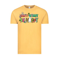 Vintage Mustard Don't worry be hoppy Easter Day Vintage Tee - HowdyJamesFarm