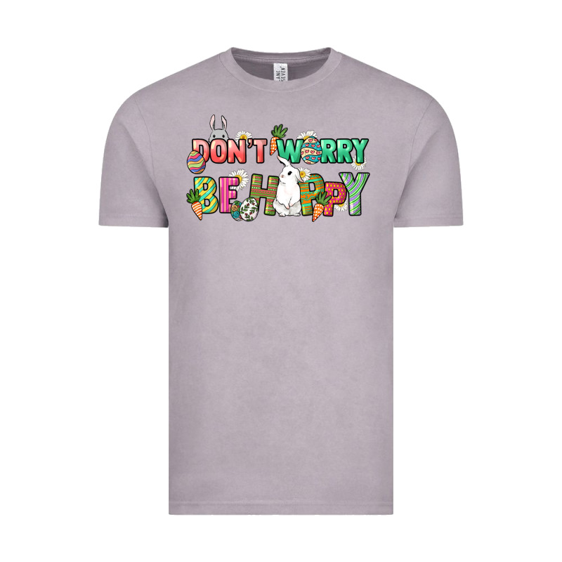 Don't Worry Be Hoppy Easter Day Vintage Tee by HowdyJamesFarm | Teevron