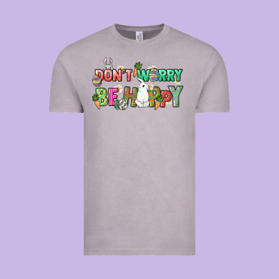 Don't Worry Be Hoppy Easter Day Vintage Tee Designed By Howdyjamesfarm