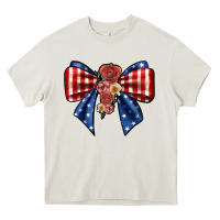 Cream bow Heavy Core Tee - JahusDesignShop