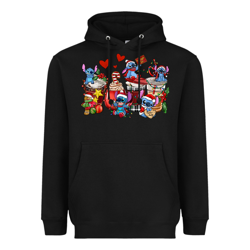 Christmas Stitch Coffee Cups Heavyweight Hoodie by AdoDesignShop | Teevron