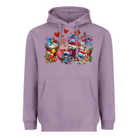 Lavender christmas stitch coffee cups Heavyweight Hoodie - AdoDesignShop