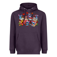 Plum christmas stitch coffee cups Heavyweight Hoodie - AdoDesignShop